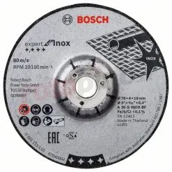 2 Disques à ébarder Expert Pour INOX, 76x4x10mm Bosch