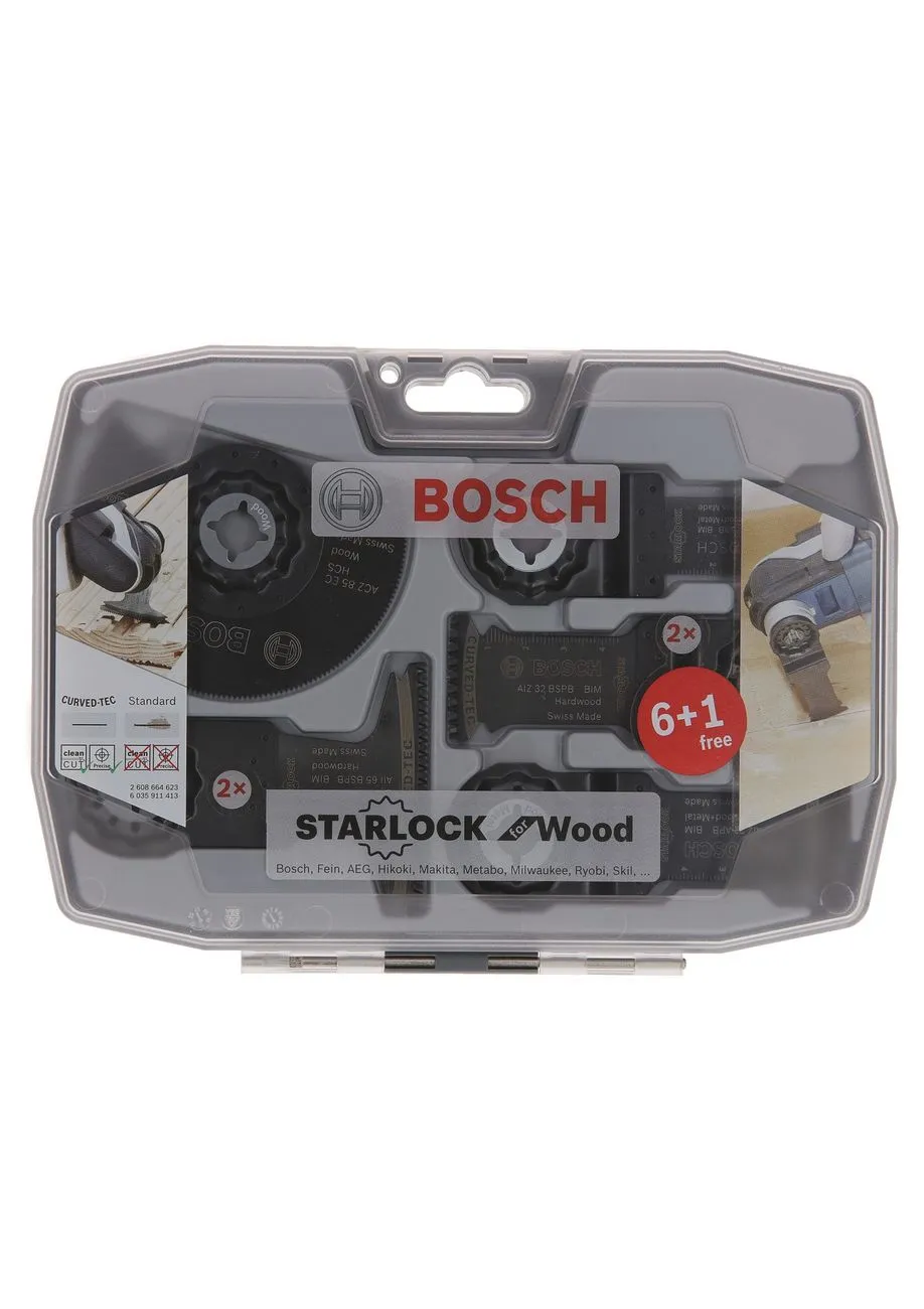 Coffret De Menuiserie Pour Outil Multifonction 7pcs Bosch Starlock – Image 2