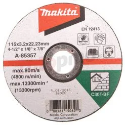 Disque 115 X 3 X 22 Mm Makita A-85357