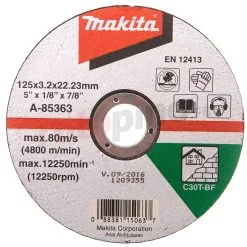 Disque 125x3x22 Mm Makita A-85363