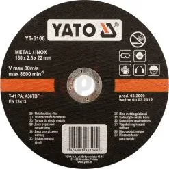 Disque à Acier Yato YT-6103