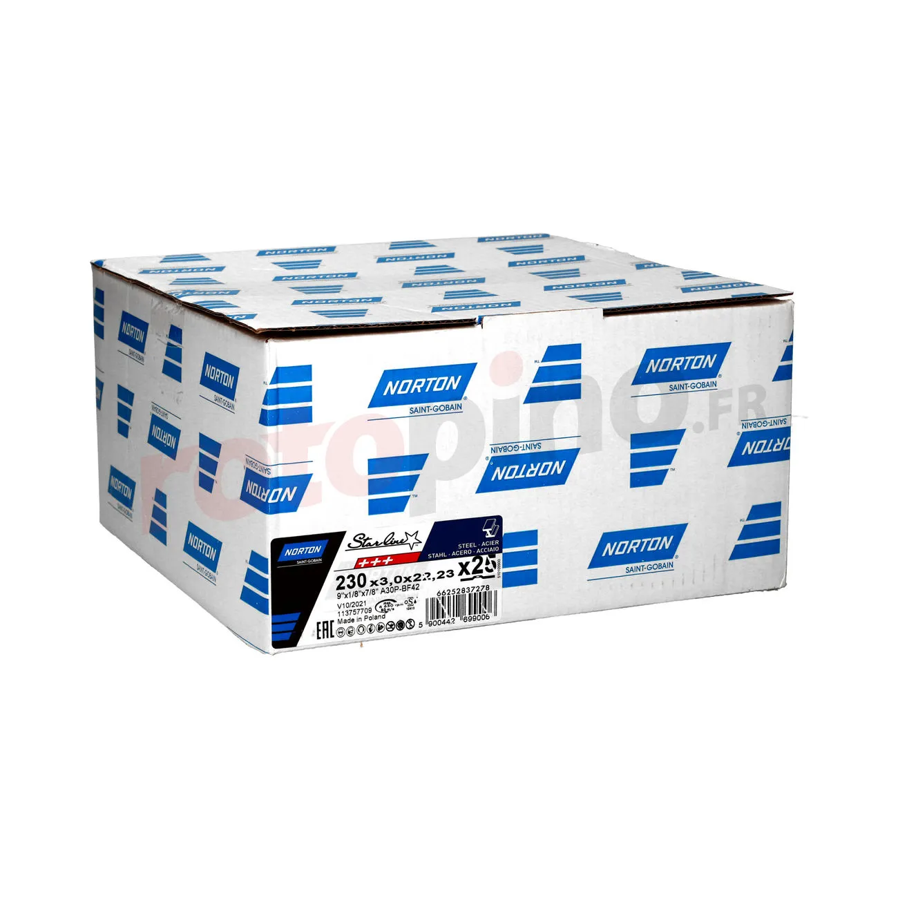 Disque à Couper Norton A30P-230x3.0x22.23-T42 NOR-Star Line – Image 3