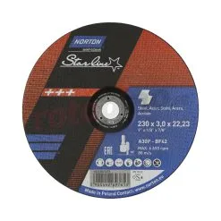 Disque à Couper Norton A30P-230x3.0x22.23-T42 NOR-Star Line