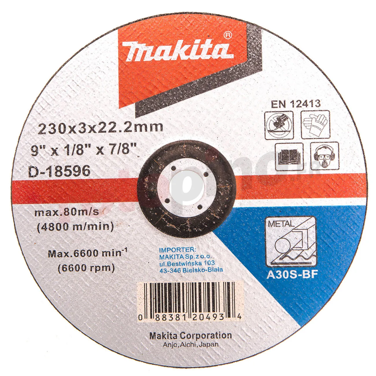 Disque à Métal Makita D-18596