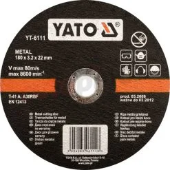 Disque à Métal Yato YT-5927