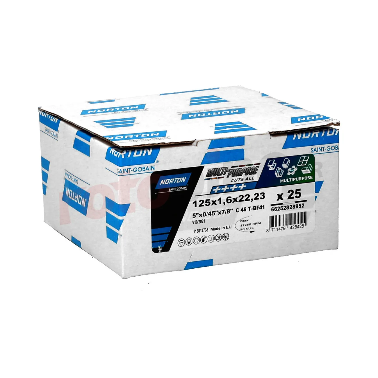 Disque à Tronçonner 125x22.23mm Norton MULTI MATERIAL – Image 3