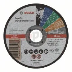 Disque à Tronçonner à Moyeu Plat Rapido Multi Construction Bosch