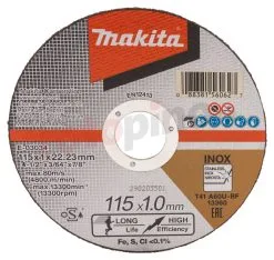 Disque à Tronçonner Extra Fin 115x22mm Makita E-03034