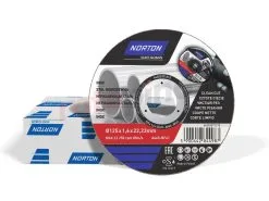 Disque à Tronçonner Norton A46S-125x1.6x22.2-T41 NOR-DIY CEE INOX