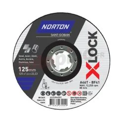 Disque à Tronçonner Norton A46T-125x1.6x22.23-T41 NOR-XLock