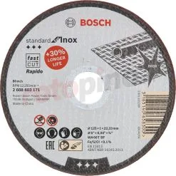 Disque à Tronçonner Standard For Inox – Rapido Bosch Standard For Inox Rapido