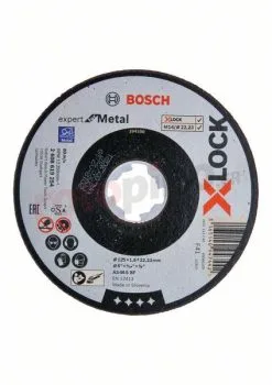 Disque Corindon X-Lock 125x22,23x1,6mm Bosch Expert For Metal