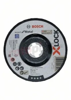 Disque Corindon X-Lock 125x22,23x6mm Bosch Expert For Metal