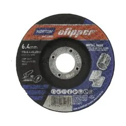 Disque De Meulage Métal/inox 115x6.4mm Norton A30P-115x6.4x22.23-T27 NOR-Clipper