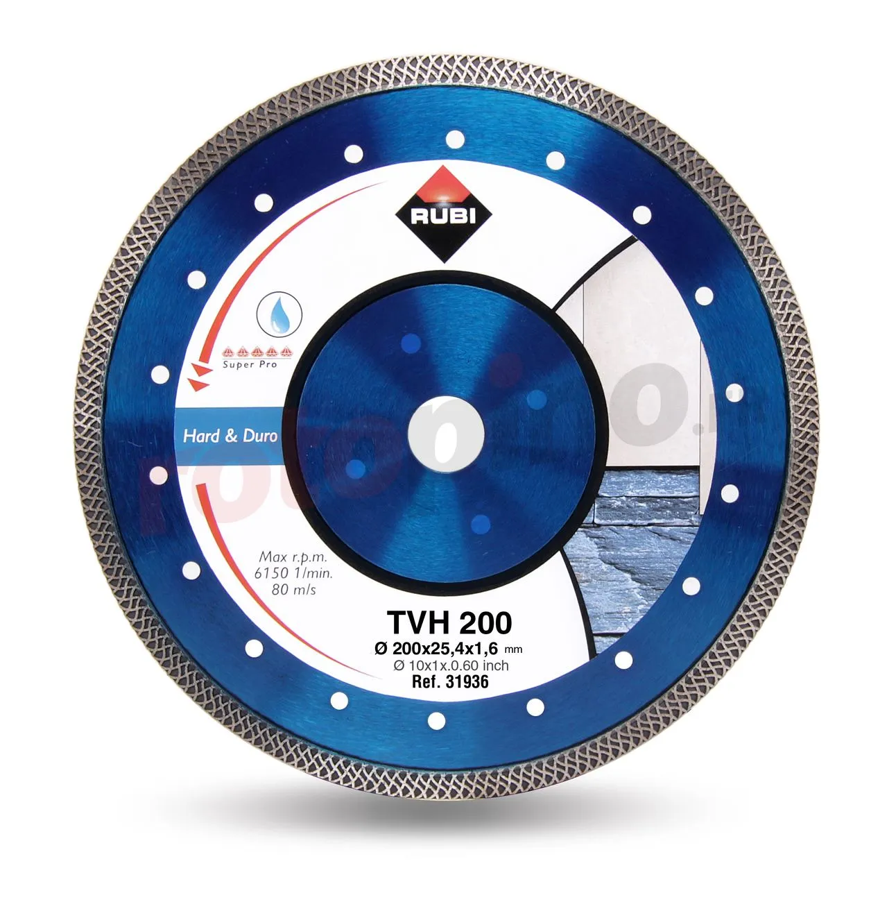 Disque Diamant 200mm Rubi TVH 200 SUPERPRO