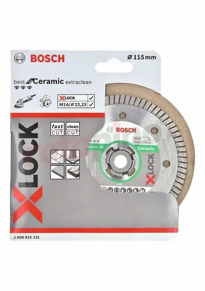 Disque Diamant X-Lock 115mm Bosch Best For Ceramic Extra-Clean – Image 2