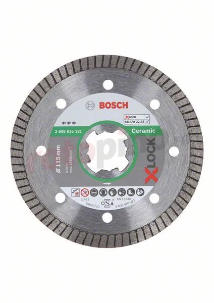 Disque Diamant X-Lock 115mm Bosch Best For Ceramic Extra-Clean
