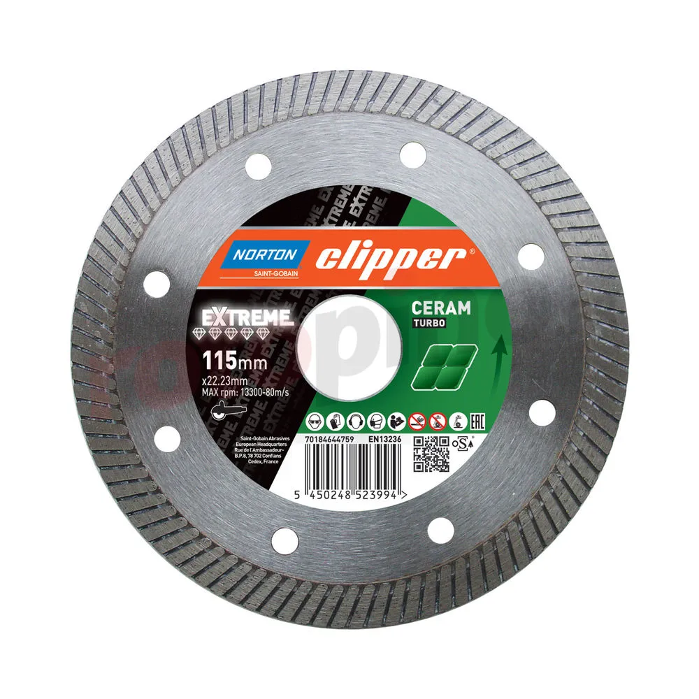 Disque Diament 115x22.23mm Norton Extreme Ceramic Turbo