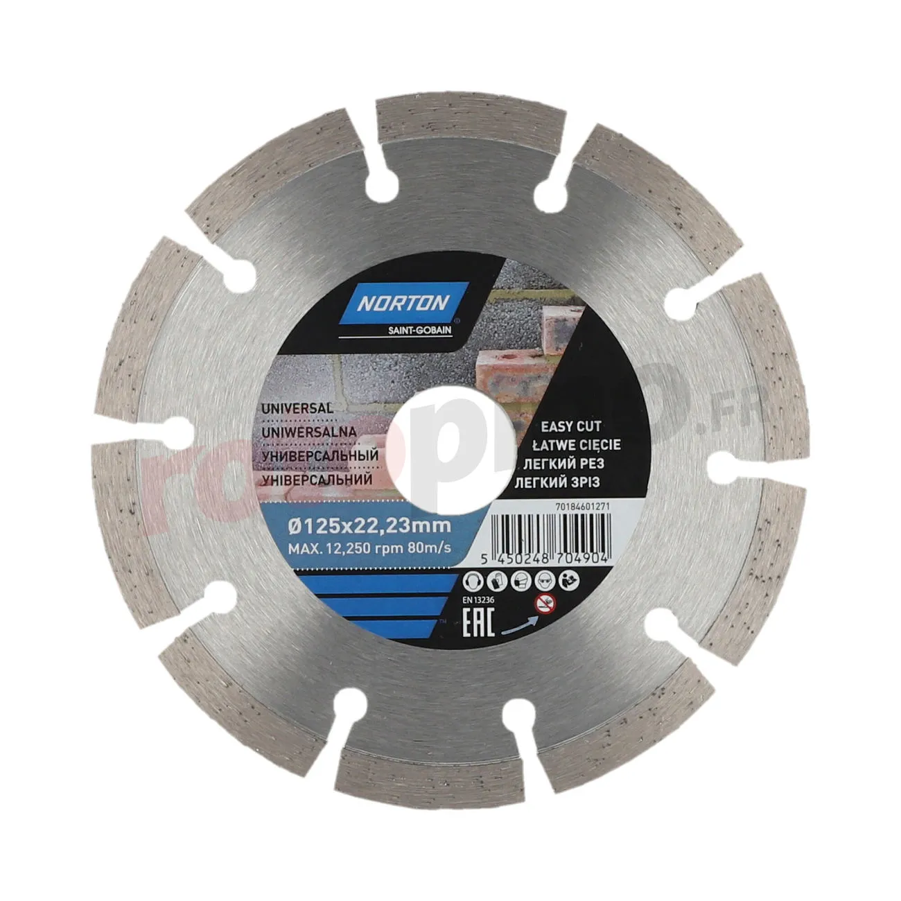Disque Diament 125x22.23mm Norton CEE DIY Universal