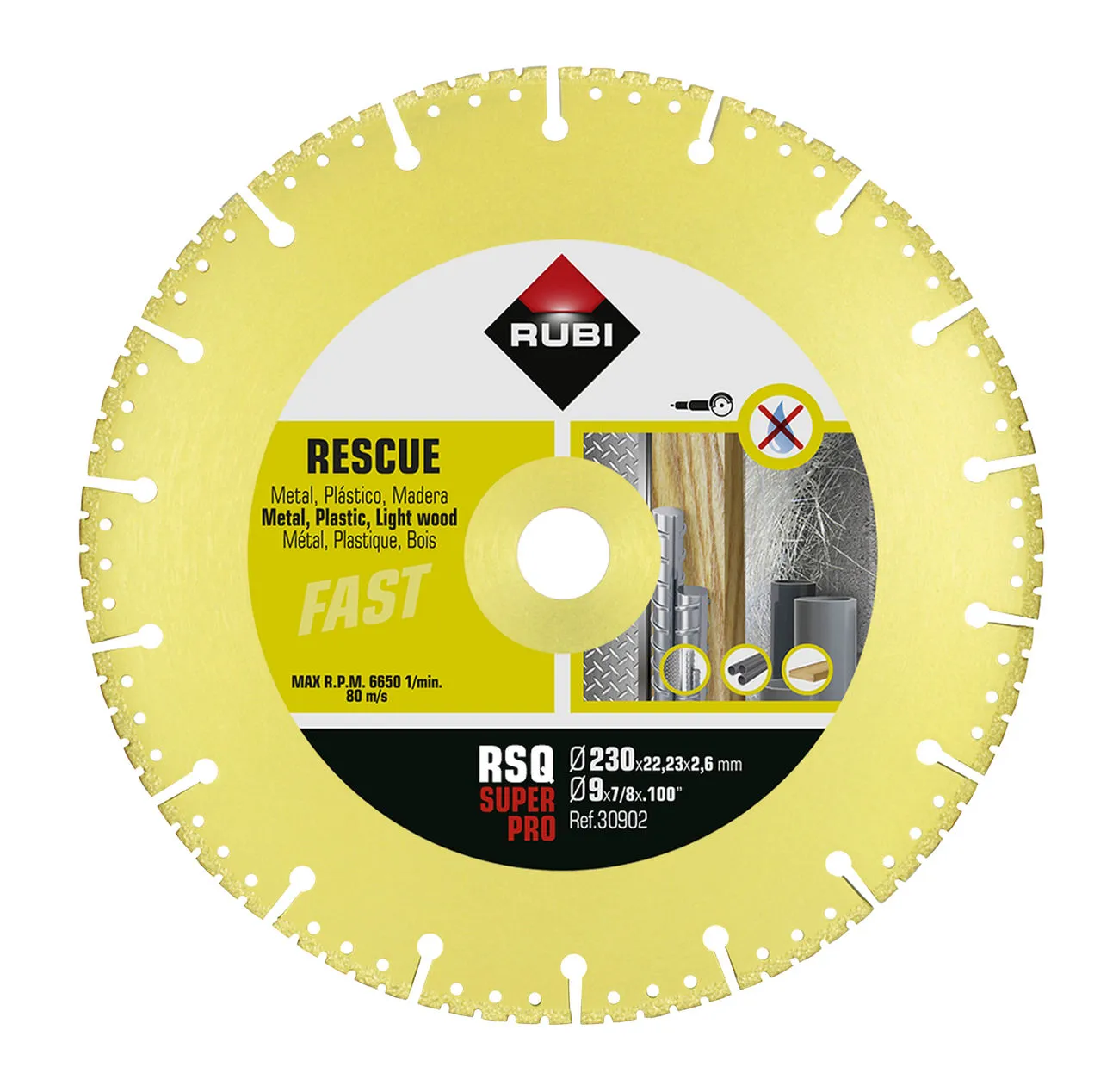 Disque Diament 230x22,2mm Rubi RSQ-230 SUPERPRO