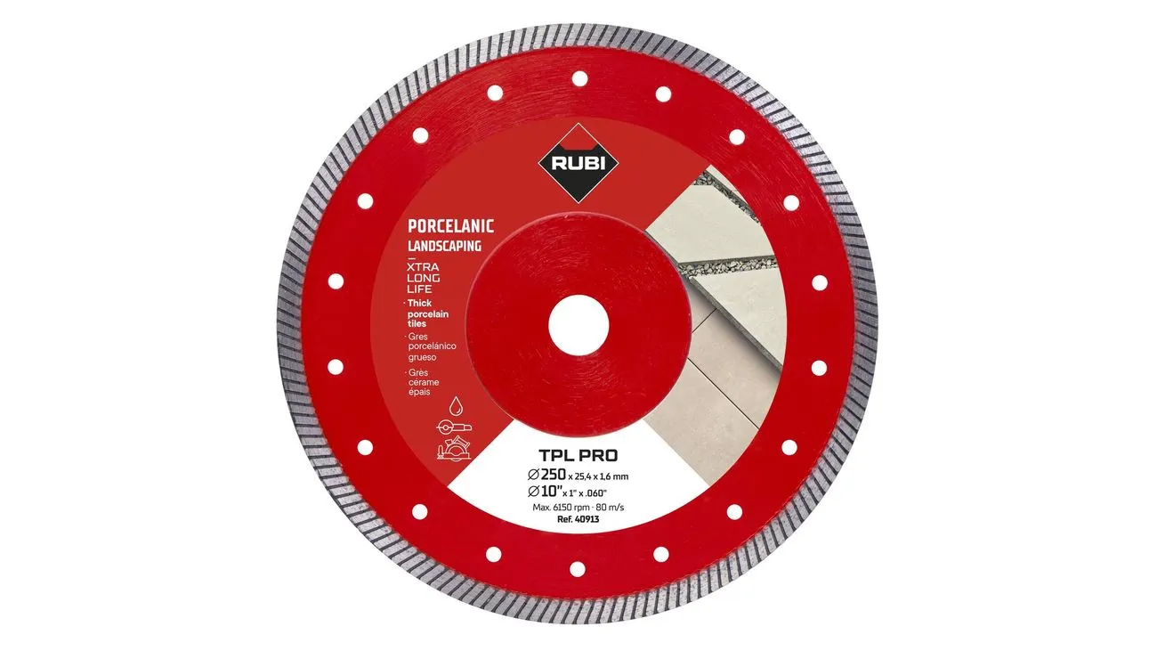 Disque Diament 250x25,4mm Rubi TPL 250 EXT PRO