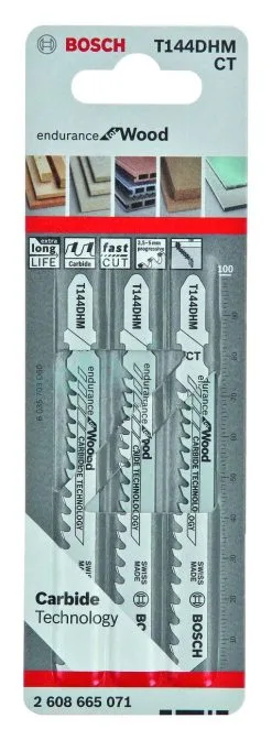 Ensemble De Lames Pour Bois 3pcs. Bosch Endurance For Wood