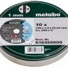 Jeu De Disques à Tronçonner 125x1.0x22.23mm, 10pcs Metabo Promotion A 60-R-BF/41