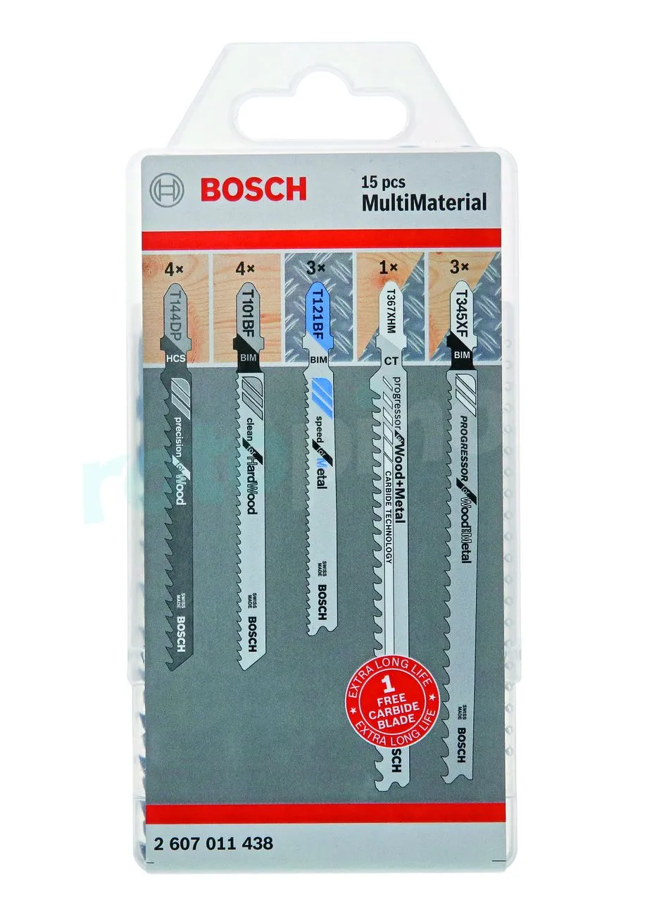 Jeu De Lames De Scie à Bois Et à Métaux 15pcs Bosch