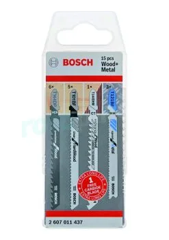 Jeu De Lames De Scie Pour Bois Et Métal 15 Pcs. Bosch