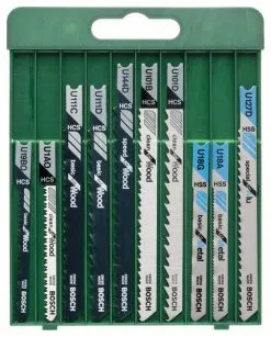 Jeu De Lames De Scie Sauteuse à Emmanchement En U, 10 Pièces Bosch