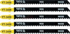 Lame à Scie Sauteuse Bois T 8tpi 5 Pièces Yato YT-3409