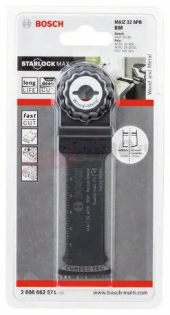 Lame BIM Pour Outils Avec Interface MAIZ 32 APB Wood And Metal Bosch