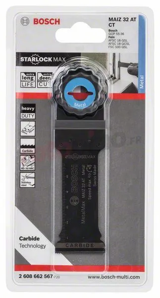 Lame Carbide Pour Outils Avec Interface MAIZ 32 AT Metal Bosch MAIZ 32 AT Metal