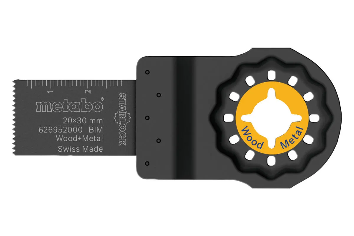 Lame De Scie Plongeante Bois+métal, BiM, 20mm Metabo