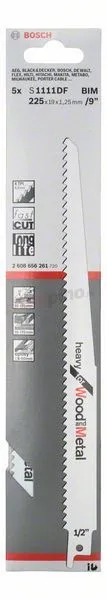 Lame De Scie Sabre S 1111 DF Bosch 2608656261