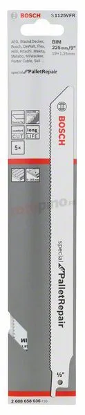 Lame De Scie Sabre S 1125 VFR Bosch 2608658036
