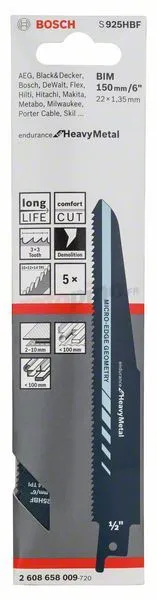 Lame De Scie Sabre S 925 HBF Bosch