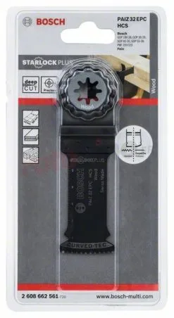 Lame HCS Pour Outils Avec Interface PAIZ 32 EPC Wood Bosch