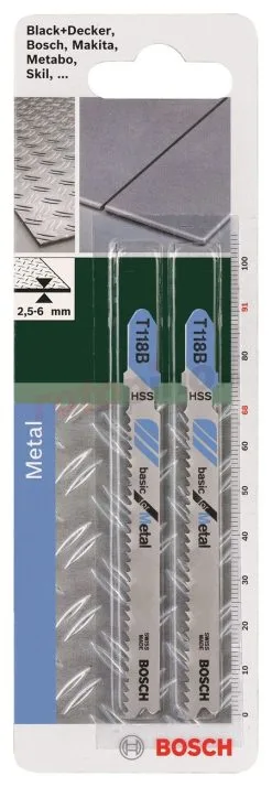 Lames (2 Pcs.) Bosch T 118 B