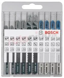 Lames De Scie Sauteuse Basic For Metal And Wood, Set De 10 Pièces Bosch X-PRO LINE JSB SET