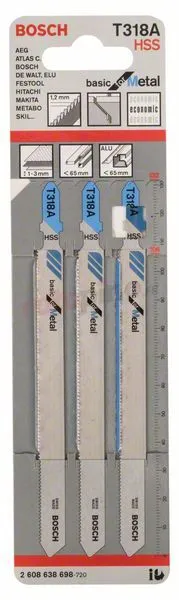 Lames De Scie Sauteuse T 318 A Bosch
