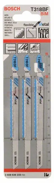 Lames De Scie Sauteuse T 318 BF Bosch
