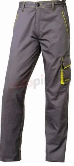 Pantalons Panostyle En Polyester Et Coton Taille XXL Gris/vert DeltaPlus Panoply M6PAN